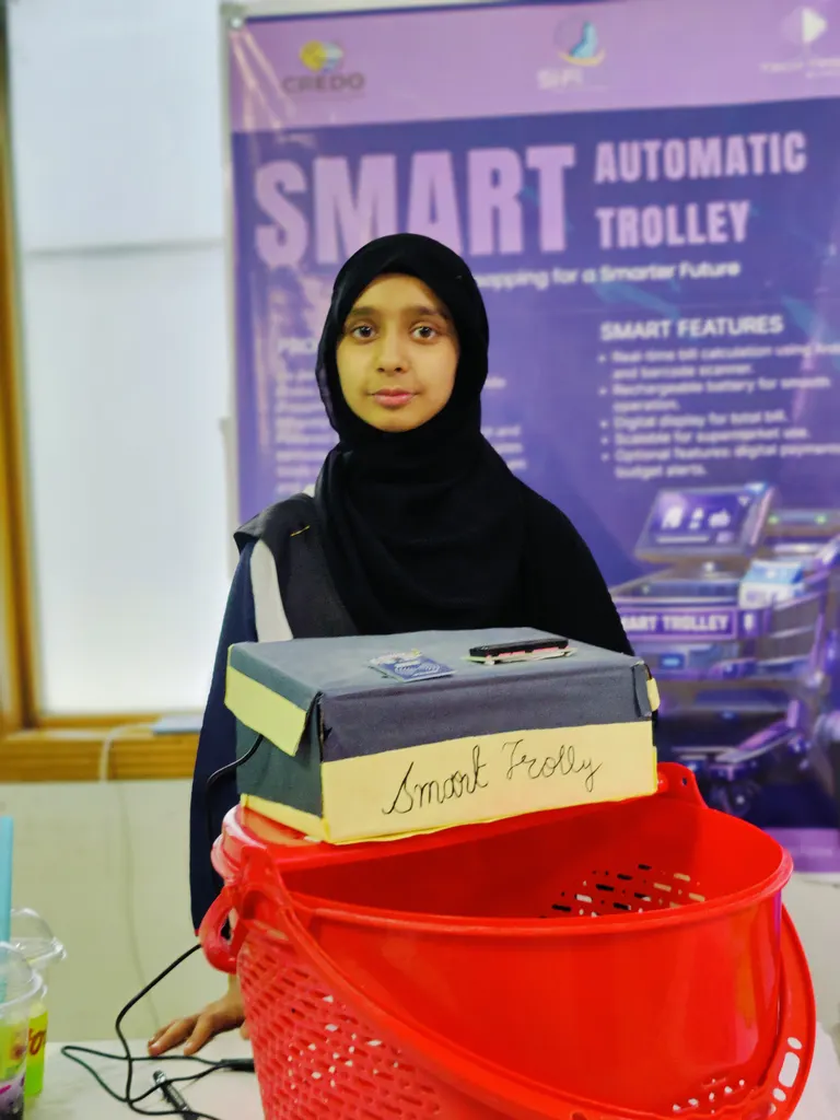 Student project smart automatic shopping trolley